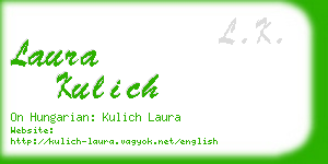 laura kulich business card